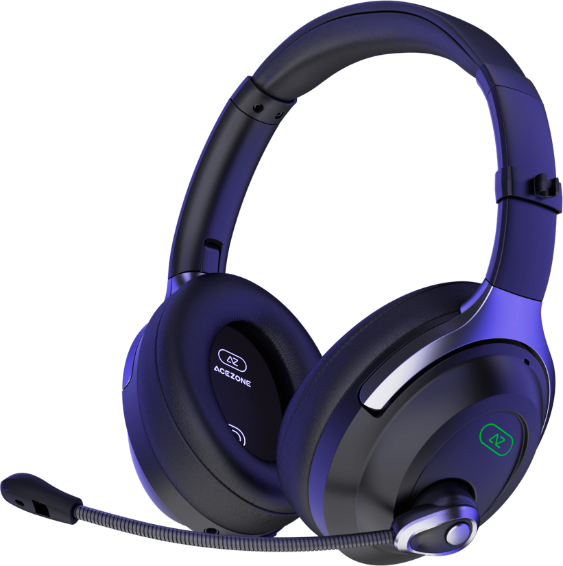A Spire Wireless Hybrid ANC Gaming Headset for cross platform gaming Shop AceZone